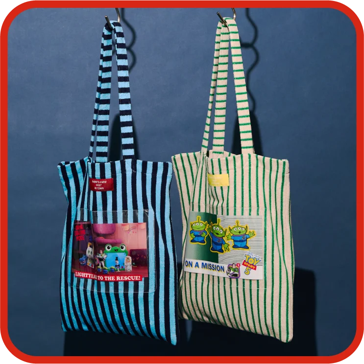 【TOY STORY5】ストライプパイルトートBAG​