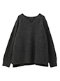 Vネックルーズニット | 10度 服装